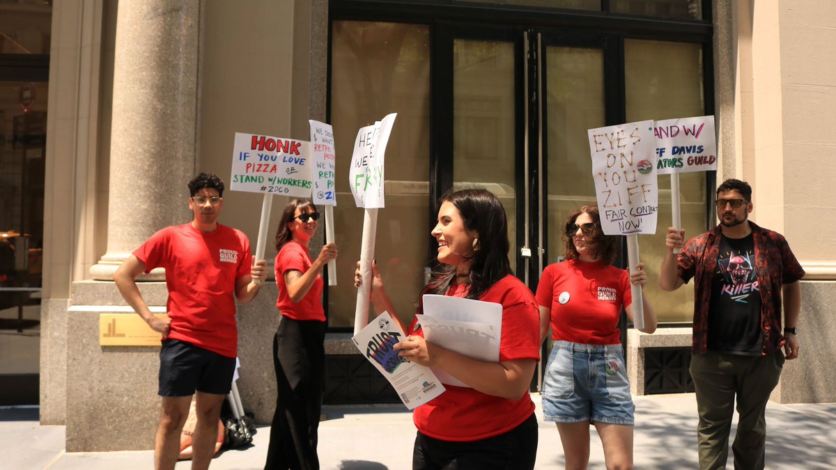 Ziff Davis Creators Guild (@zdcreatorsguild) on Twitter photo We will be outside <a href="/ziffdavis/">Ziff Davis</a> HQ again today getting the energy up for our Prime Day walkout, unless management comes to the table and agrees to a fair contract. We will be outside <a href="/ziffdavis/">Ziff Davis</a> HQ again today getting the energy up for our Prime Day walkout, unless management comes to the table and agrees to a fair contract.