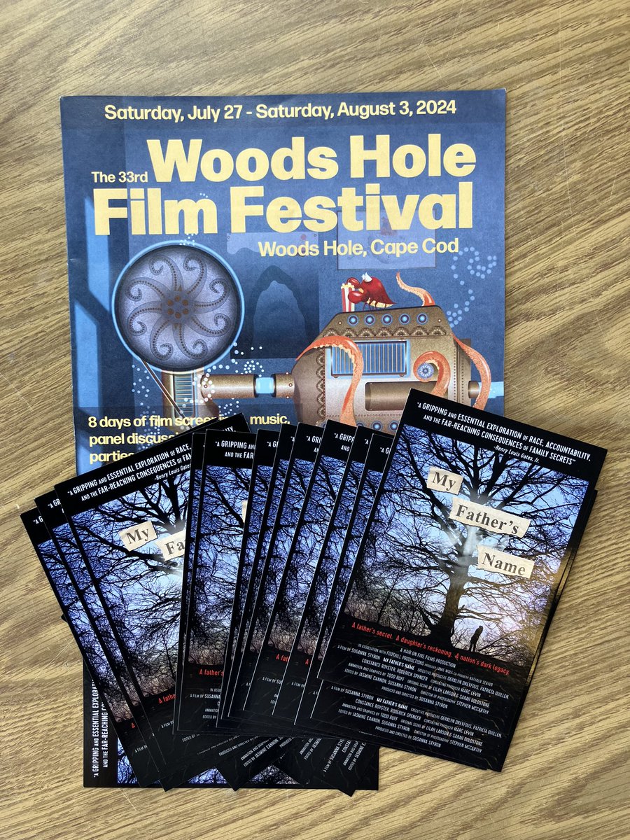 HairOnFireFilms's tweet photo. 👀 #MyFatherNameFilm spotted at the @WHFF box office! If you’re on the Cape, grab a ticket and join us for an in-person screening with Q&amp;A on July 27th. Or watch from the comfort of your own home from Aug. 4-11 with a streaming ticket, just $16! 🎟️🤩https://t.co/OIEJLZ3NfG https://t.co/KnKZDDGCMH
