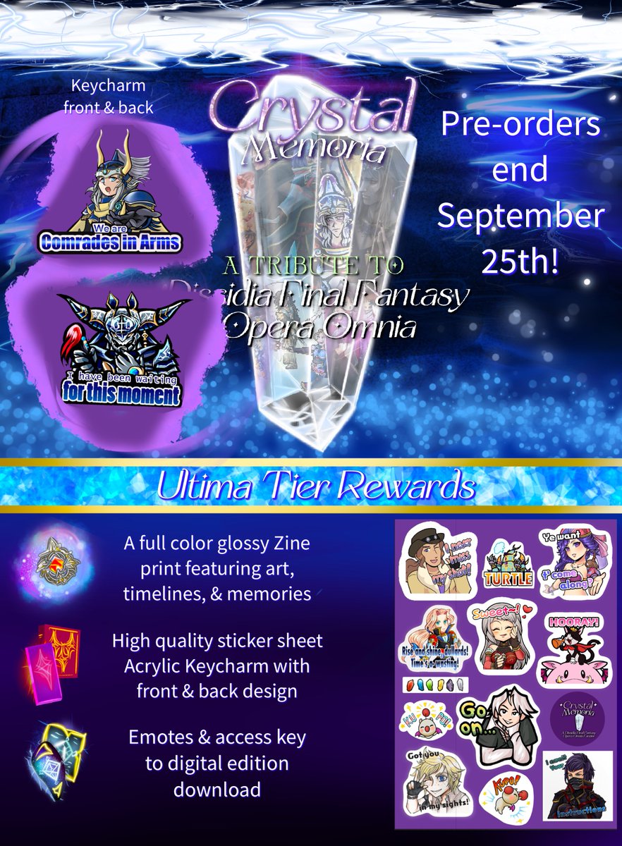 We are so excited about the amazing merch our artists have created! Pre-order today to reserve your copy!

#dffoo #dissidia #dffoogl #finalfantasy