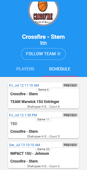 Crossfire 2027 Stern (@2027crossfire_n) on Twitter photo Our squad is ready to take the court this weekend in Shakopee at the Meltdown Championships.
Schedule still contains a TBD and will post an update when finalized.
<a href="/AbbyHolgrimson/">AbbyHolgrimson</a>
<a href="/Natalielau290/">Natalie Lauinger</a>
<a href="/SaraStern2027/">Sara Stern</a>
<a href="/jaelynbd09/">Jaelyn Bursey-Dixon</a>
<a href="/AnnaSmolich2027/">Anna Smolich</a>
<a href="/AvaTaylor0173/">Ava Taylor</a>
<a href="/AmayaHinzmann_5/">Amaya Hinzmann</a> Our squad is ready to take the court this weekend in Shakopee at the Meltdown Championships.
Schedule still contains a TBD and will post an update when finalized.
<a href="/AbbyHolgrimson/">AbbyHolgrimson</a>
<a href="/Natalielau290/">Natalie Lauinger</a>
<a href="/SaraStern2027/">Sara Stern</a>
<a href="/jaelynbd09/">Jaelyn Bursey-Dixon</a>
<a href="/AnnaSmolich2027/">Anna Smolich</a>
<a href="/AvaTaylor0173/">Ava Taylor</a>
<a href="/AmayaHinzmann_5/">Amaya Hinzmann</a>