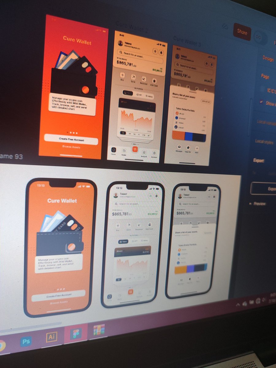 etaiwo331's tweet photo. Second Crypto wallet UI I practice with👨‍🍼, warming up for my daily millions

#figma #UIreplication #uidesign #UIUX #financeapp #UIUXcompany https://t.co/Gow1Zl4enn