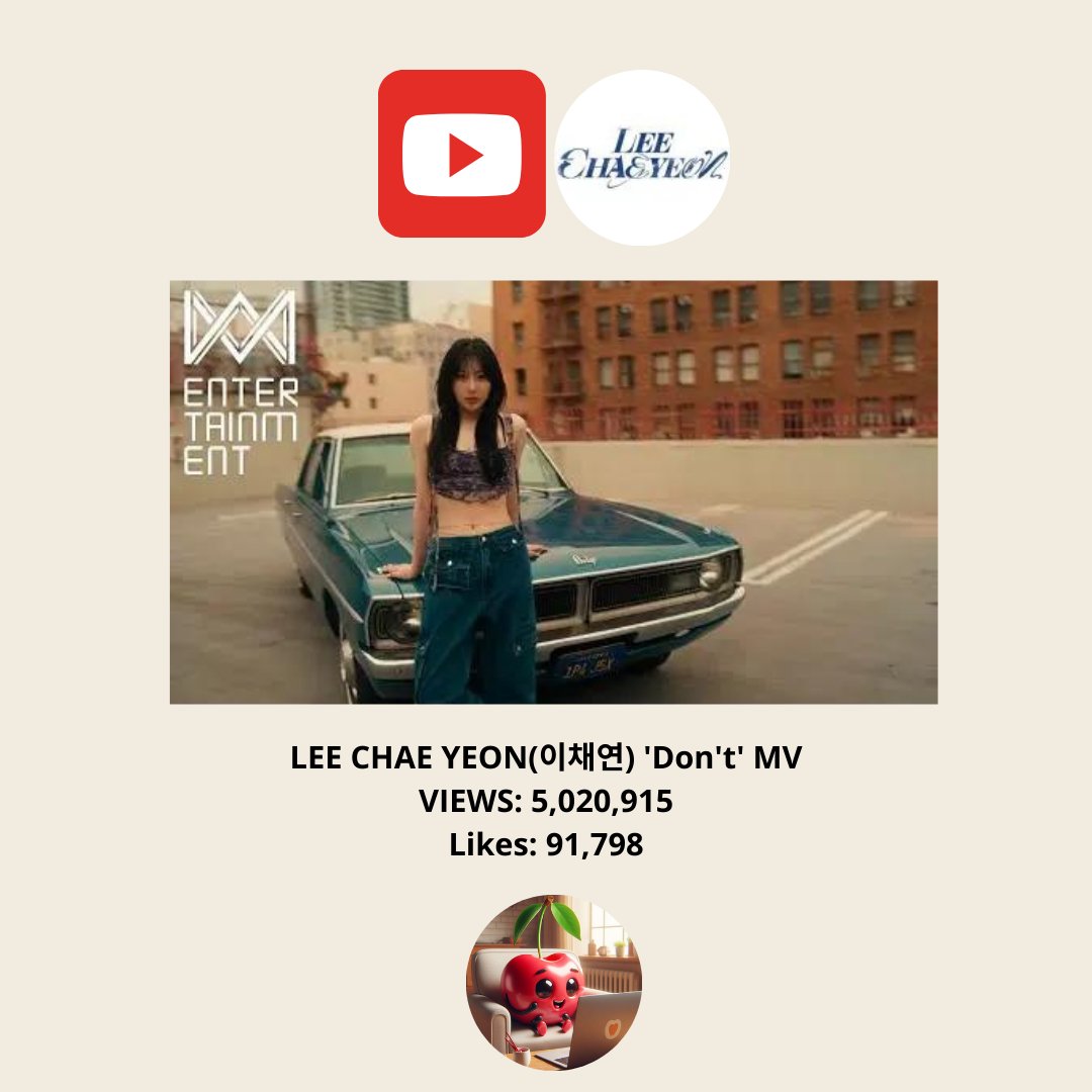 chaerishworld's tweet photo. πΆ Dive into Lee Chaeyeon's captivating new song 'Don't'! π₯β¨ Watch the mesmerizing MV now and feel the vibe! πΆπ
6M π
7M π
#LeeChaeyeon #DontMV #NewMusic #chaeyeon
#DontChallenge #Dance #ζε½©ζΌ #γ€γγ§γ¨γ³ #chaeyeon #izone #μ΄μ±μ° #kpop #youtube https://t.co/zc3Frv1ToT