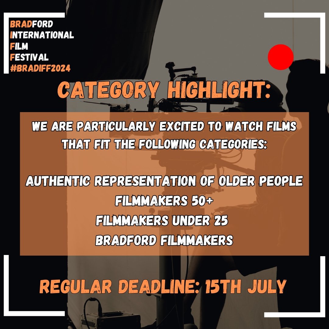 You still have 5 days left to apply before our regular deadline!

We welcome entries in various categories such as narrative, documentary, animation, and international short film. Additionally, we are particularly interested in short films that authentically represent older...