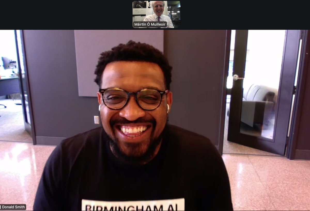 newbelfast's tweet photo. Had lot of fun chatting with Donald Smith, co-founder of BirminghamAI about our #IrishRoundtable in the Magic City on 9-10 Oct. Over past wee while, we have brought Belfast's compelling offering to cities right across US but this trip South is going to be, well, magical. https://t.co/dB0fCAQKYd