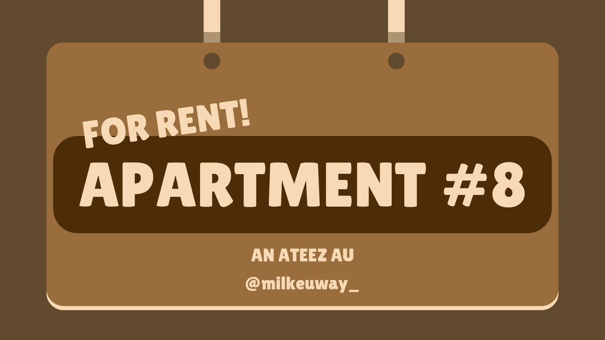 milkeuway_'s tweet photo. For rent! Apartment #8 🏘️

- Three fresh graduates find themselves sharing an apartment in the heart of downtown. Together, they navigate the challenges of post-grad life, forging lasting friendships and discovering themselves along the way.

an ateez au. https://t.co/wybeTloKJ5