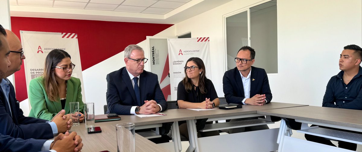 Felicidades al <a href="/Aerocluster_Qro/">Aeroclúster de Querétaro</a> y a la <a href="/CanChamMx/">CanChamMx</a> y a su capítulo Querétaro por esta importante alianza. Estoy cierto que las coincidencias y capacidades lograrán grandes proyectos para nuestro estado. 
<a href="/AIQ_MX/">AIQ</a> <a href="/SEDESUQro/">SEDESU QUERÉTARO</a>