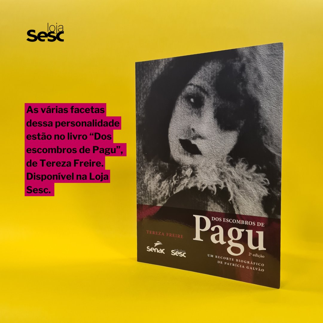 O livro “Dos Escombros de Pagu: um recorte biográfico de Patrícia Galvão”, de Tereza Freire, aborda as muitas facetas dessa personagem.

Disponível na Loja Sesc em: bit.ly/EscombrosdePagu

#LojaSesc #Pagu #Livro #biografias