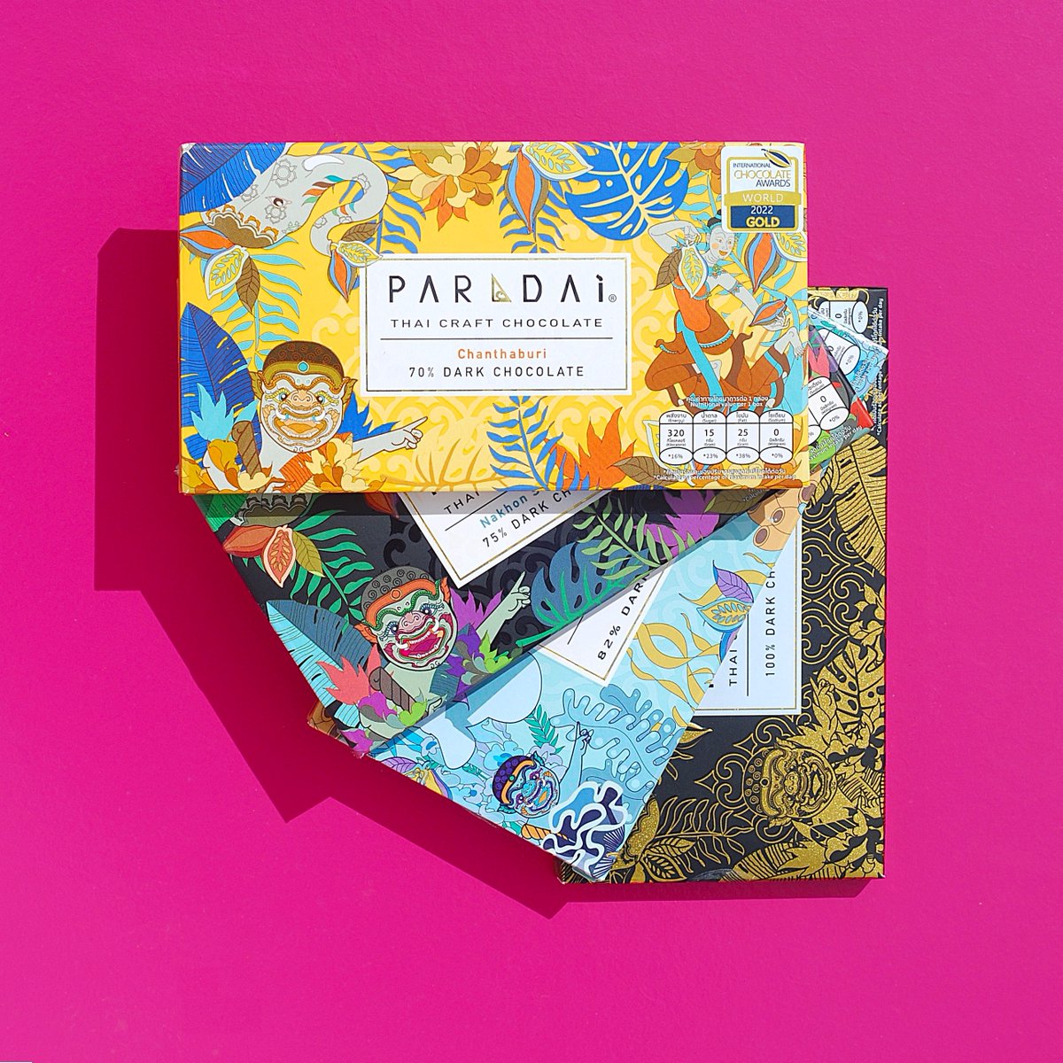 Discover PARADAi👀

PARADAi was founded friends Phurich and Warit, who opened their first craft chocolate café with a small craft factory in the old town of Bangkok in 2018.

They source all their cocoa directly from local smallholders in  Thailand. 🇹🇭 
#beantobar #craftchocolate
