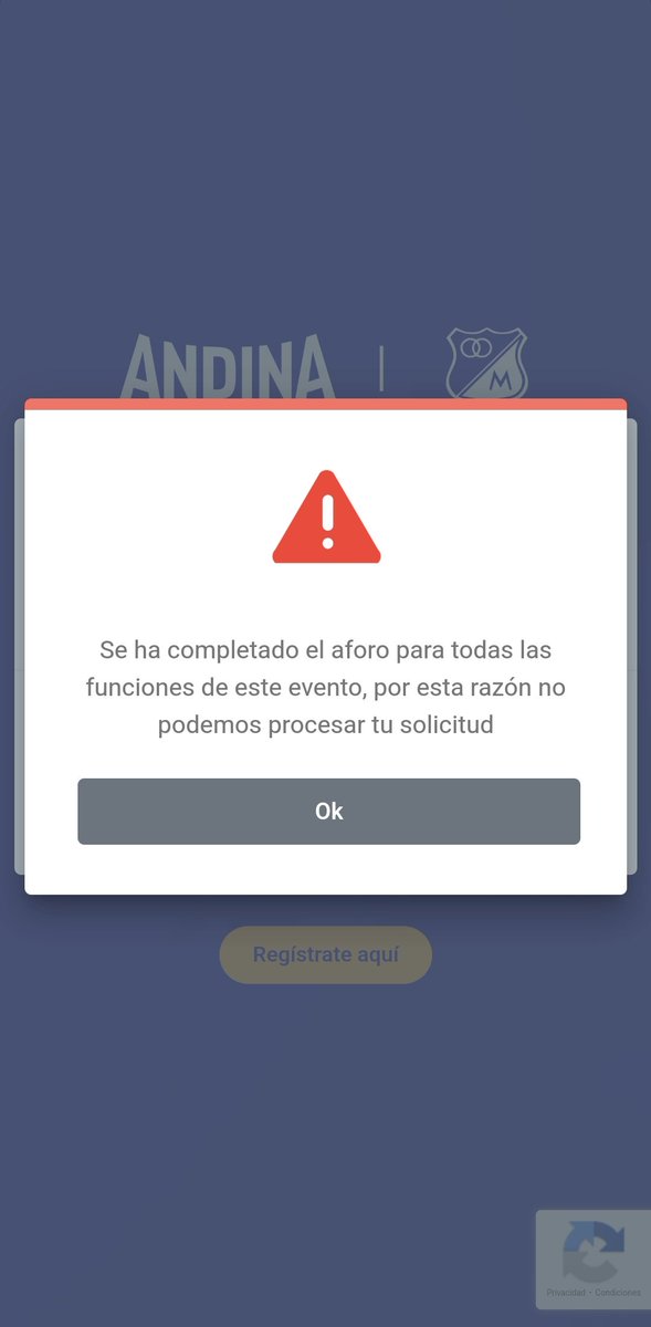 SergioConB's tweet photo. Srs de @CervezaAndinaCo ¿A estas alturas del partido quién responde? Soy abonado antiguo, no me llegó el código para la Bienvenida, les hice 3PQRs que no respondieron, les escribí por las redes y tampoco, y ayer 7 p.m. que llegó, decía que sin aforo. ¿Solución? @MillosFCoficial https://t.co/tzFKSQ8ntV