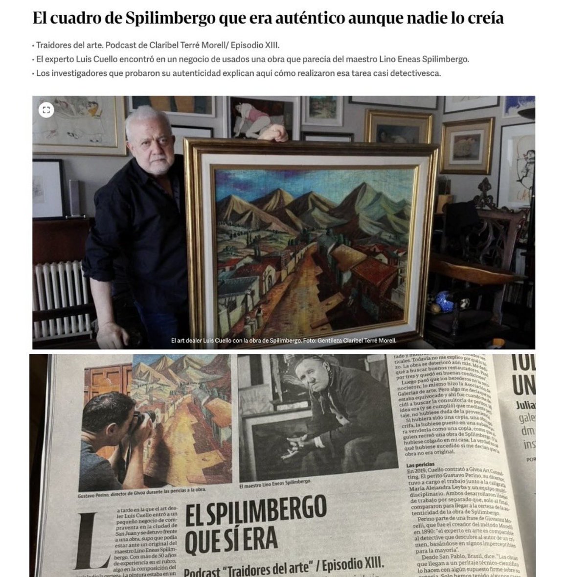 Una obra del artista argentino Spilimbergo fue encontrada por un art leader en un abarrote. La compró y comenzó una larga historia para demostrar que era original.