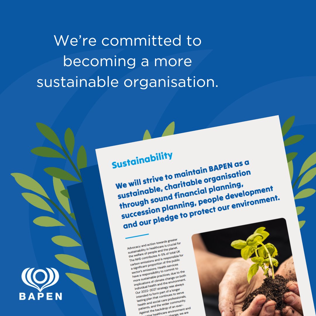 BAPEN UK (@bapenuk) on Twitter photo From welcoming new members to the Sustainability SIG to spotlighting its chair, Dr Ashley Bond, we’re keen to share our efforts to become a more sustainable organisation.
Read more about Ashley’s role as chair here: bit.ly/45LO7o0 From welcoming new members to the Sustainability SIG to spotlighting its chair, Dr Ashley Bond, we’re keen to share our efforts to become a more sustainable organisation.
Read more about Ashley’s role as chair here: bit.ly/45LO7o0