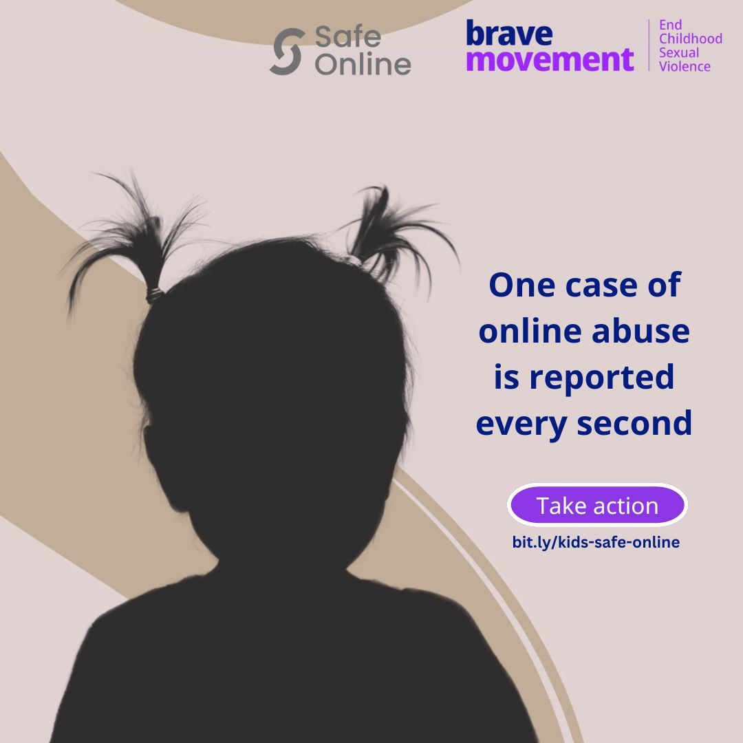 Rosalia Rivera (@consentparent) on Twitter photo One case of online child abuse is reported every second. This is an escalating crisis.
With allies & survivors, we can and must #EndChildhoodSexualViolence. Sign our call to action to keep kids #SafeOnline bit.ly/kids-safe-onli…
#ViolenceIsPreventable
#BeBrave
<a href="/BeBraveGlobal/">Brave Movement</a> One case of online child abuse is reported every second. This is an escalating crisis.
With allies & survivors, we can and must #EndChildhoodSexualViolence. Sign our call to action to keep kids #SafeOnline bit.ly/kids-safe-onli…
#ViolenceIsPreventable
#BeBrave
<a href="/BeBraveGlobal/">Brave Movement</a>