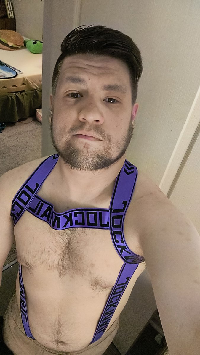 The most comfiest Jock Harness. I could definitely wear this under my clothes 😜 #Gay #JockMail #Jock #harness #gayotter #bored #frisky