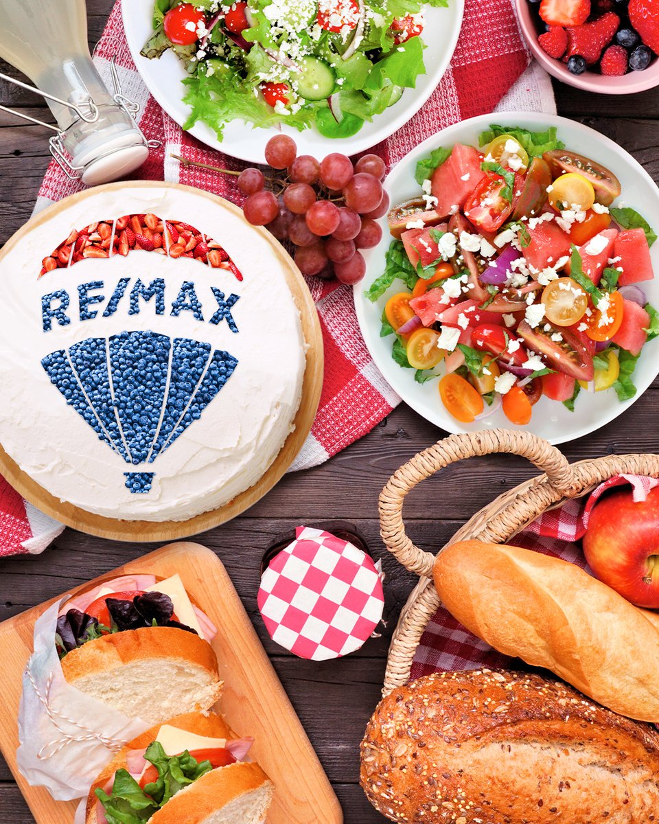 remax's tweet photo. Cookout season is here! What's your go-to dish to bring to a backyard bbq? 🥧 😋 https://t.co/P89aaJfdXe