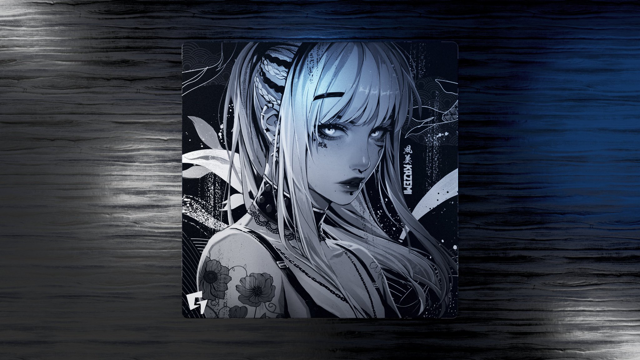 GLSSWRKS Kazemi (500mm x 500mm) 日本限定モデル GLSSWRKS Kazemi Premium Glass Mousepad Japan Limited Edition