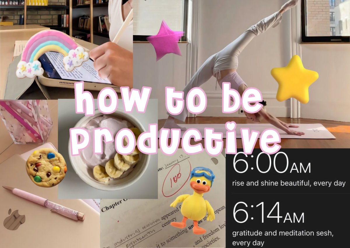 how to be productive 🧁🍥🍞🫧👧🏻🐠🐈🧁

a thread by <a href="/satesenayanenak/">Ra lemper 🎀⭐️🛼🧁👚</a> ^____^