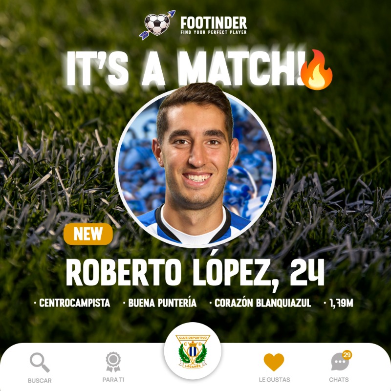 CDLeganes's tweet photo. ✅FICHAJE I El C.D. Leganés incorpora el talento joven de @roberloopez16 

👋🏻¡Bienvenido Roberto!