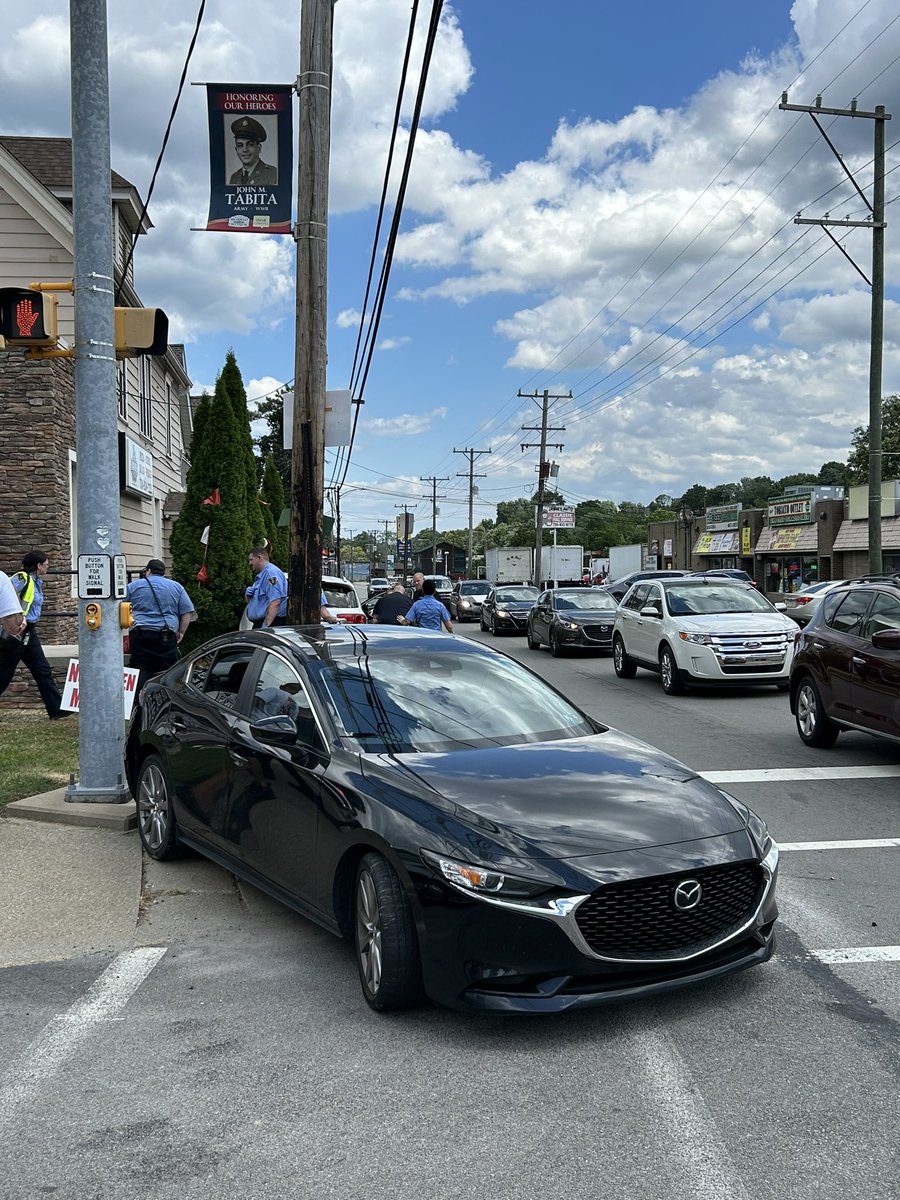 SWGFD24's tweet image. Rescue Pumper on scene of a 2 car accident on S. Main Street in front of Baldy’s in the Borough.  1 patient was transported to be evaluated.