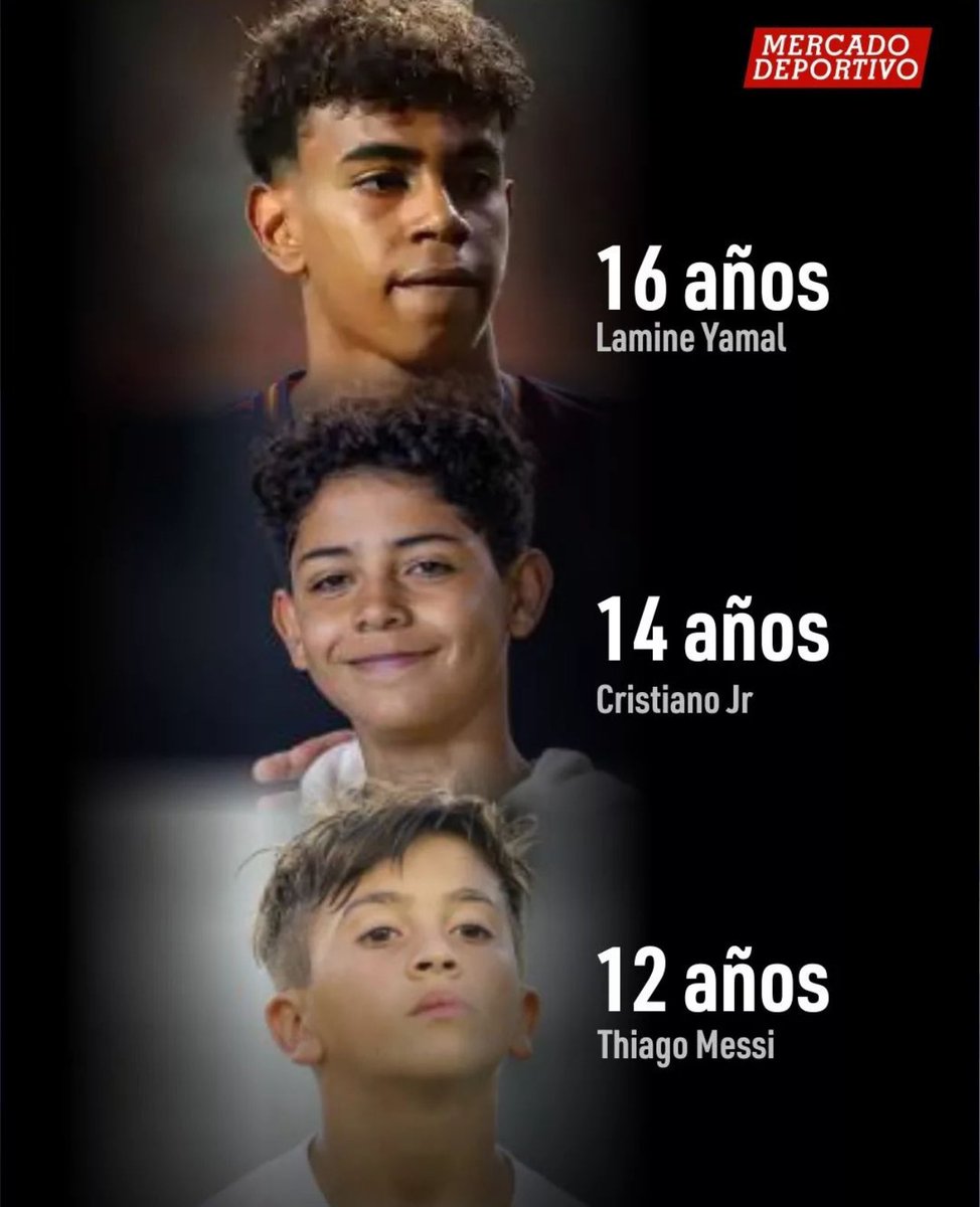 3 niños y el que deslumbra juega en la selección española. Increíble.