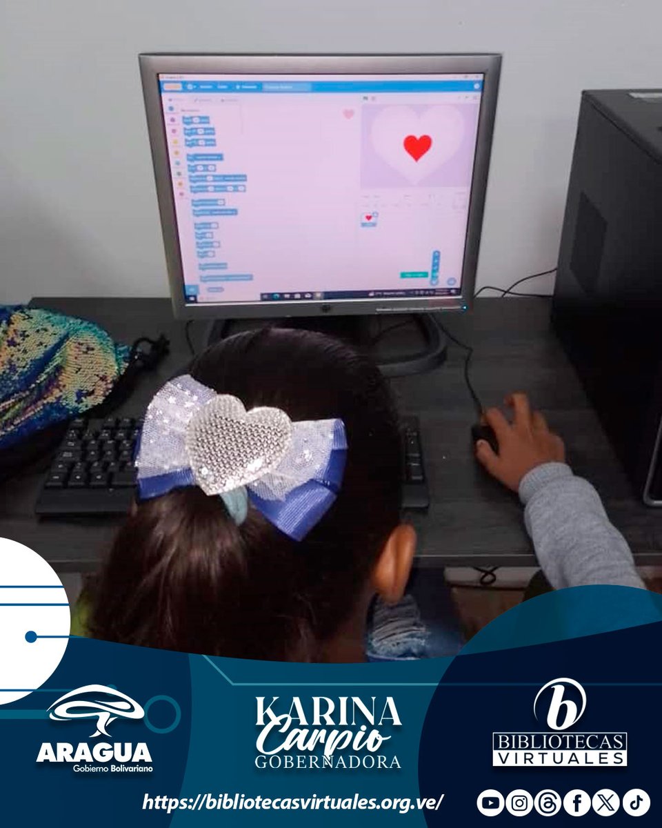 SoyBva's tweet photo. #10Jul ¡Increíble Taller de Programación y Robótica en el Aula Virtual Casa Hugo Chávez de la sede en Choroní! Tus pequeños aprenderán pensamiento lógico, estructura mecánica de robots y crearán animaciones. ¡Desarrollarán habilidades cruciales en ciencia y tecnología! https://t.co/QJZEZLjBan