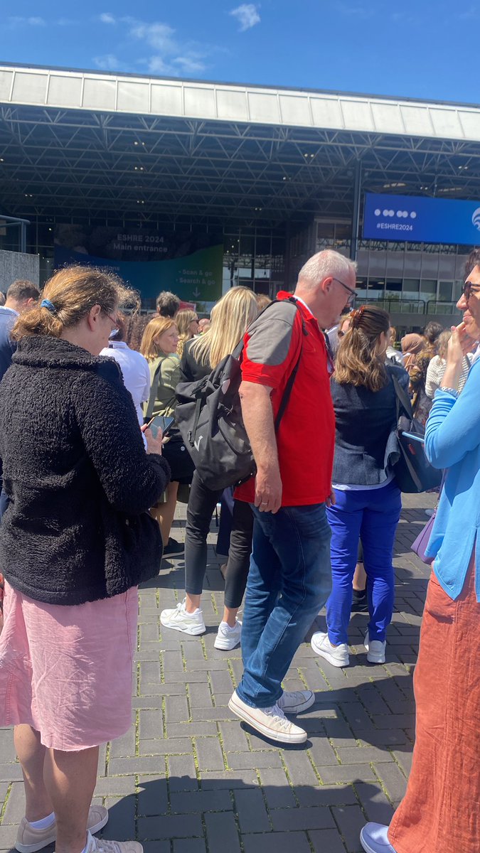 shell_kearns's tweet photo. Crazy scenes today at the Eshere conference all sessions cancelled due to a suspicious package found. Was really looking forward to this afternoons sperm sessions 😭 https://t.co/fdMaaRGpmS