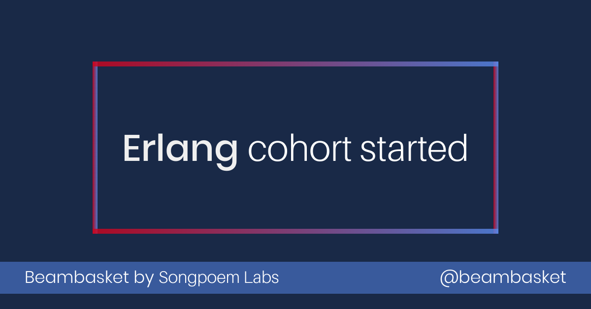 Happy to announce we started basic Erlang training this week. Get in touch if you wish to hire our trained engineers.
#erlang #beam #webeamtogether
