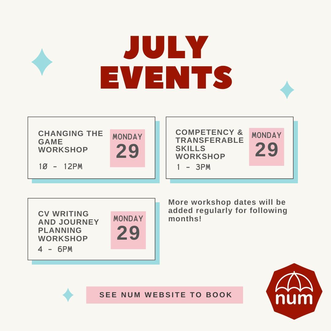 Upcoming events! Vocational Support workshops are running on 29th July!

Explore your career, financial and educational goals – and how to make these happen! Come along to our free, online workshops, run by SWs for SWs!

Find out more and sign up here! buff.ly/48RicSJ