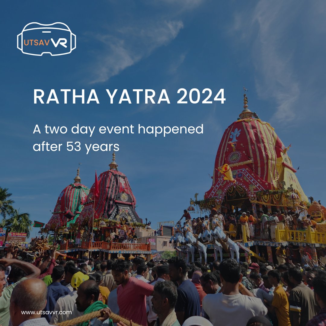 utsav_vr's tweet photo. Experience a historic event with Twinverse! 🌟 The Rath Yatra of Puri, happening over two days for the first time in 53 years.Explore this special event in amazing 360° detail.

#RathYatra2024 #VirtualTour #Twinverse360 #Puri #Utsavvr #rathyatra #jagannathpuri #jaijagannath https://t.co/lwyzq8Bruz