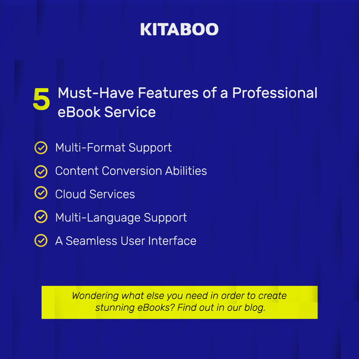 KitabooTweets's tweet image. Always in search of the right #DigitalPublishing partner? 

Would you like to focus on your #DigitalContent rather than your #eBook #service provider? Well, we hear you.

To find out if you’ve made the right choice, visit hubs.ly/Q02FB_rL0

#Associations #Nonprofits