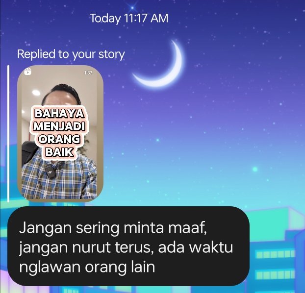 herna_naa's tweet photo. Haha, doi aja dah bosen denger aku bilang maaf dan terima kasih, many times 🫣 https://t.co/tEOjsvTDTH