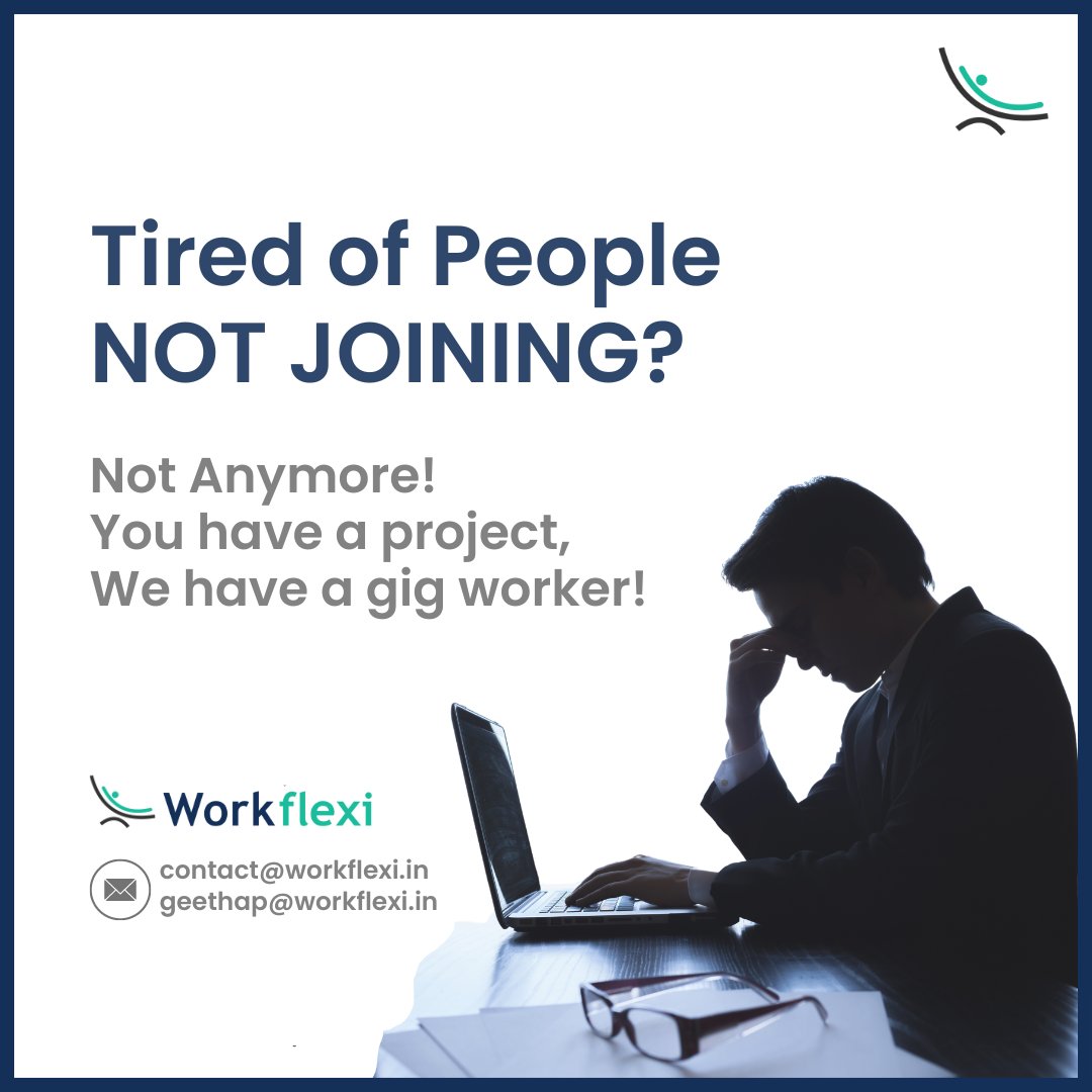 workflexitweets's tweet photo. No More Waiting - We Deliver!
#project #task #gigworker #shorttermneeds #sgortermprojects #freelance #noshow #hire #hirefromus https://t.co/KBRGW46Nu2