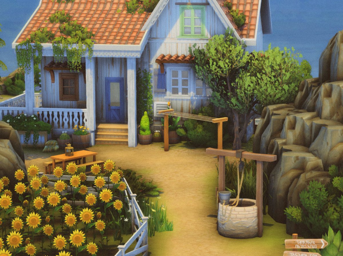 plantsimgirl's tweet photo. having so much fun building! 🌻⛰️🌱🌊  #thesims4 #ShowUsYourBuilds https://t.co/lGAMTx7loC