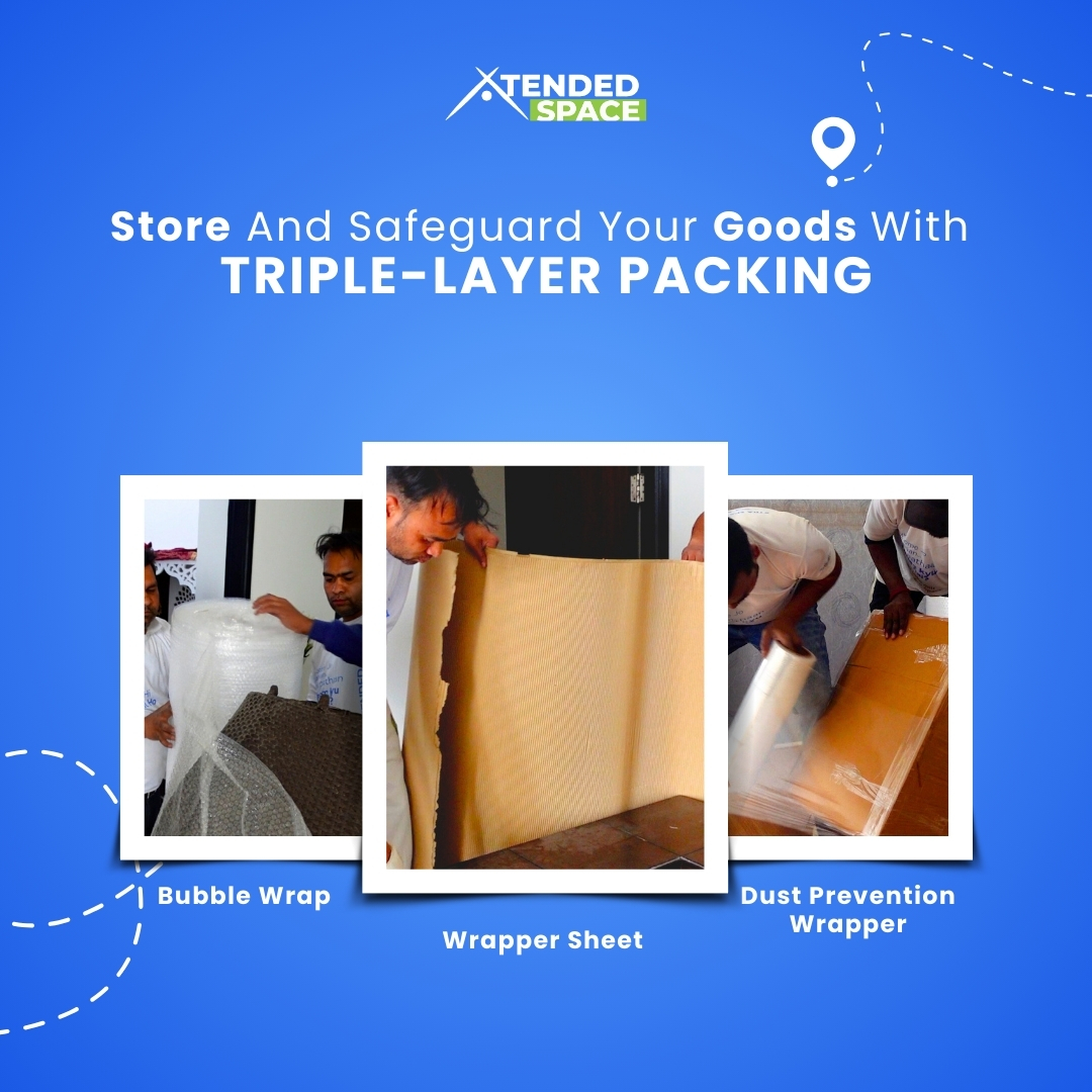 XtendedSpace's tweet image. Safeguard your belongings with our advanced triple-layer packaging. Your items are always secure at Xtended Space.🛡️📦
.
.
.
#TripleLayerProtection #SafeStorage #SecureGoods #XtendedSpace #UltimateProtection #ValuableSafety #StorageSolutions