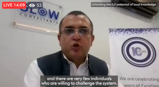 ALNAP's tweet photo. Speaking at #TheLearningCurve event Saeed Ullah Khan of @glowconsultants says: 'International actors need to adopt their systems so the local actors can be heard.'
#WithLearningComesChange https://t.co/k2ecHcdcms