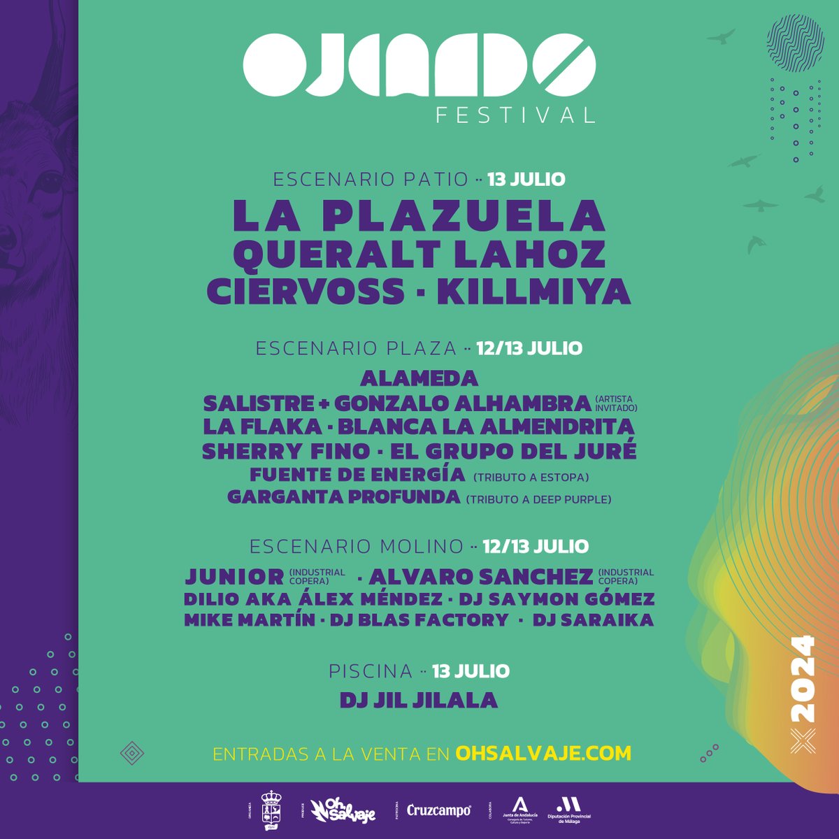 diputacionMLG's tweet photo. 📌#Ojén se viste de fiesta para acoger la XIX edición de #Ojeando el próximo fin de semana.

➡El festival apuesta por la unión de grupos consolidados y emergentes, con La Plazuela, Queralt Lahoz, Los Ciervos y Killmiya, entre otros.

🔗 https://t.co/fYsoIxlKOo https://t.co/Te9HR9eeuI