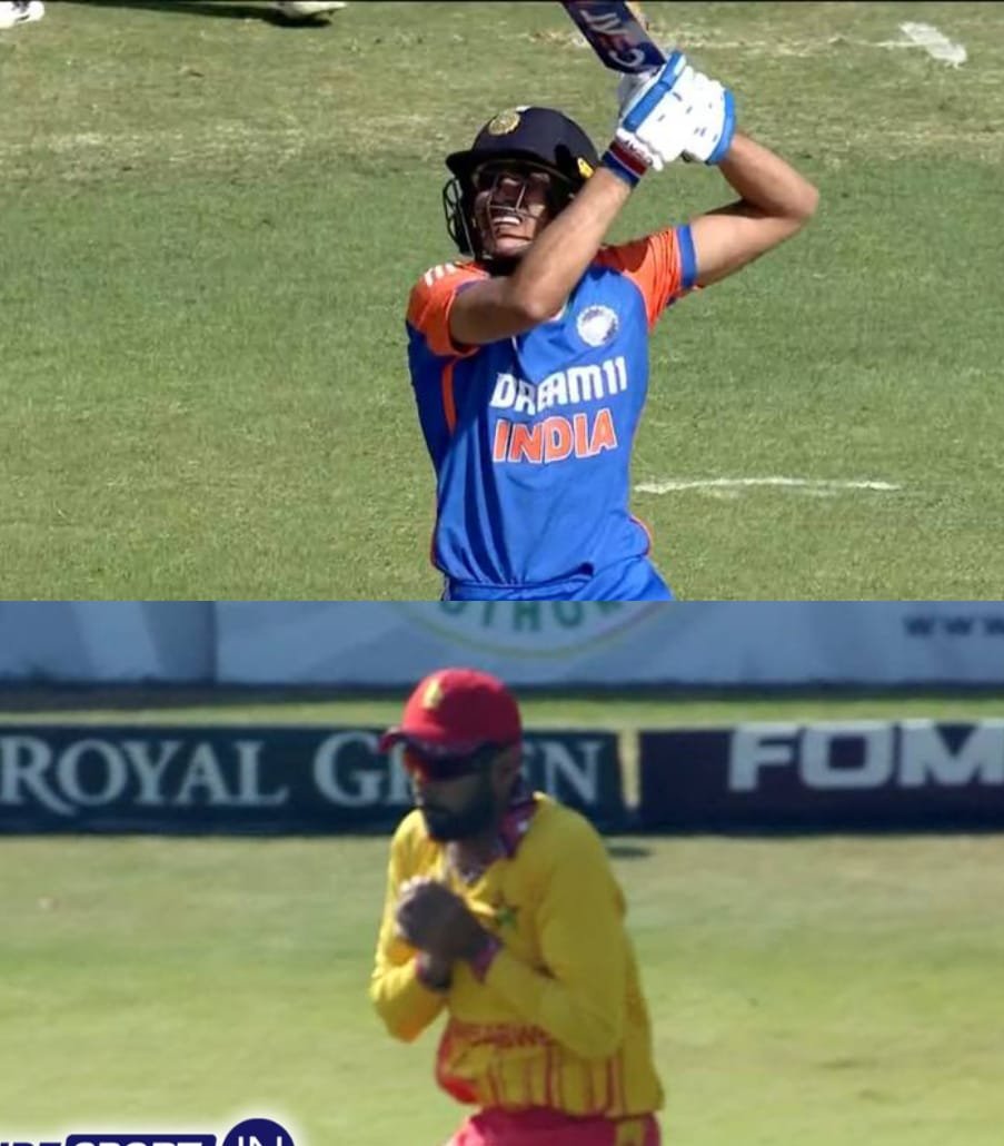 TradeIndia20's tweet photo. Shubman Gill departs after playing a captain's innings of 6️⃣6️⃣

#ShubmanGill #IndianCricketTeam #ZIMvIND #CricketTwitter  gill https://t.co/8nkbB39IV1