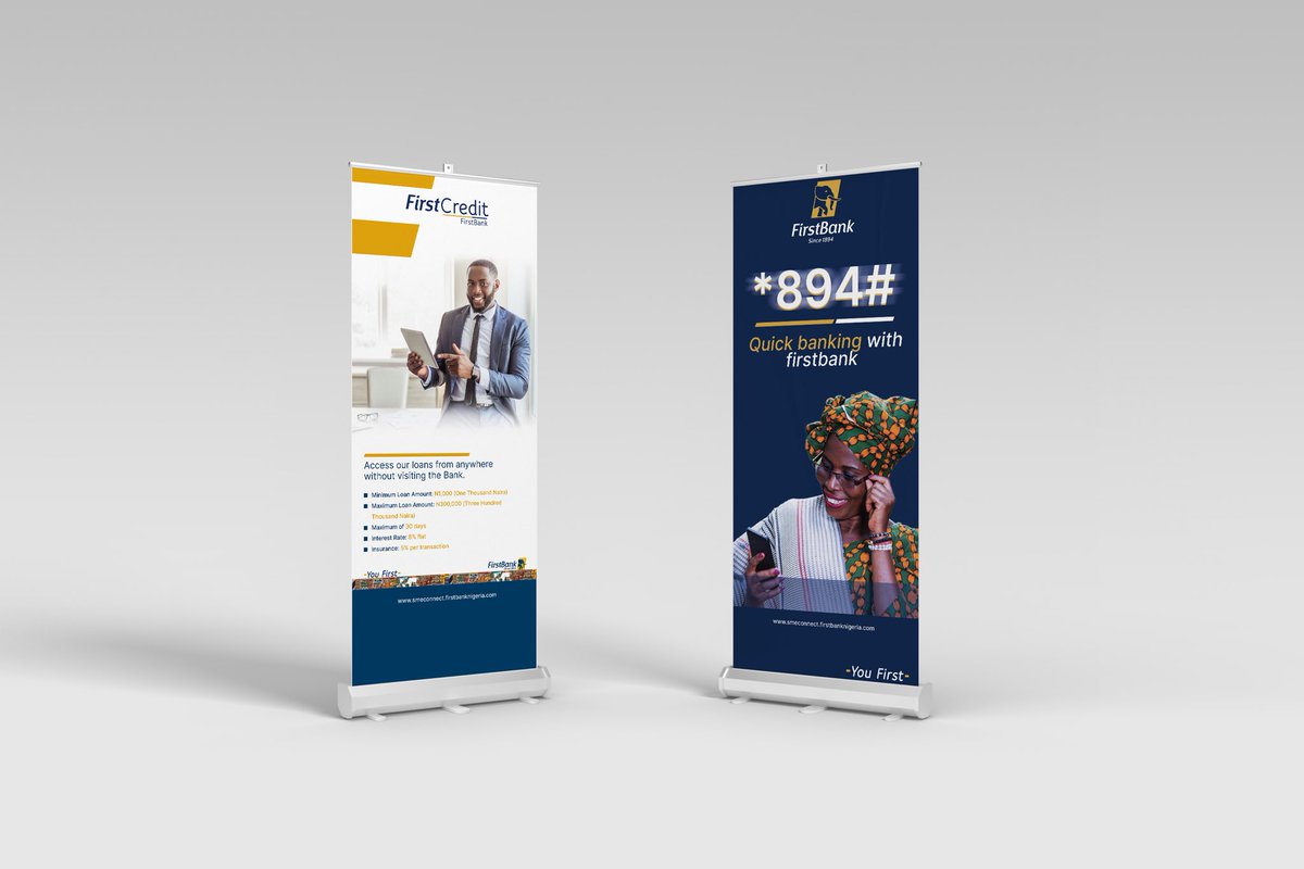 SimondahGOAT's tweet image. Made some advertising designs for @FirstBankngr
Here are some of the results from the project
What do you guys think?
#GraphicDesigner #photoshop #graphicdesign #firstbank