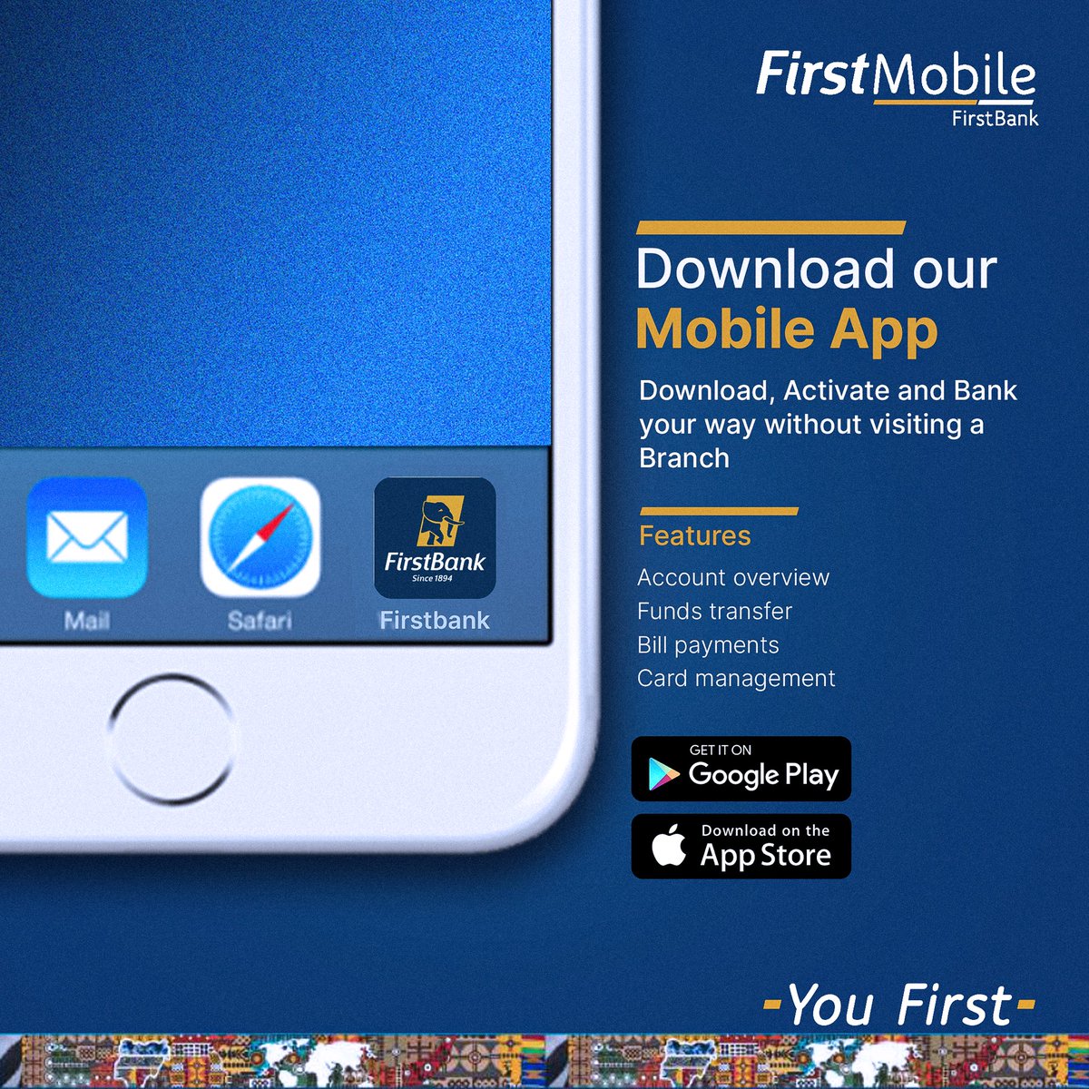 SimondahGOAT's tweet image. Made some advertising designs for @FirstBankngr
Here are some of the results from the project
What do you guys think?
#GraphicDesigner #photoshop #graphicdesign #firstbank