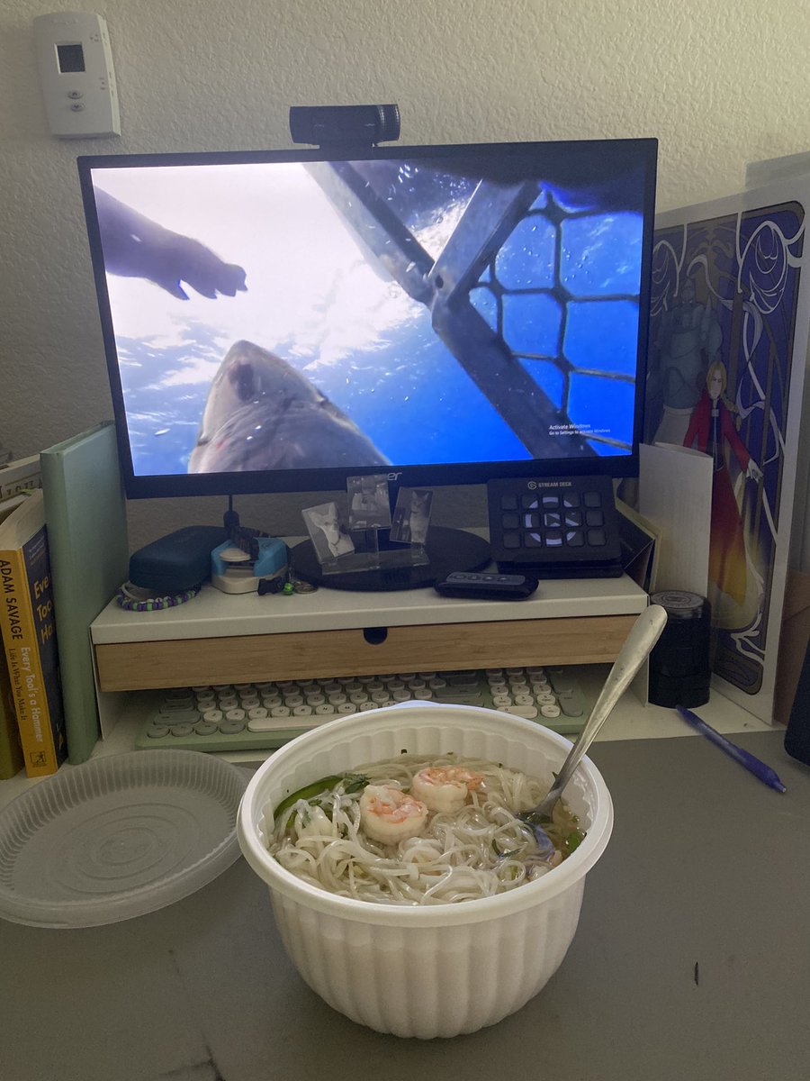 Spent these last few days working on this giant bowl of pho and watching a bit of shark week with mom 💕 starting to feel human again so I can finally finish those shoutouts soon!!