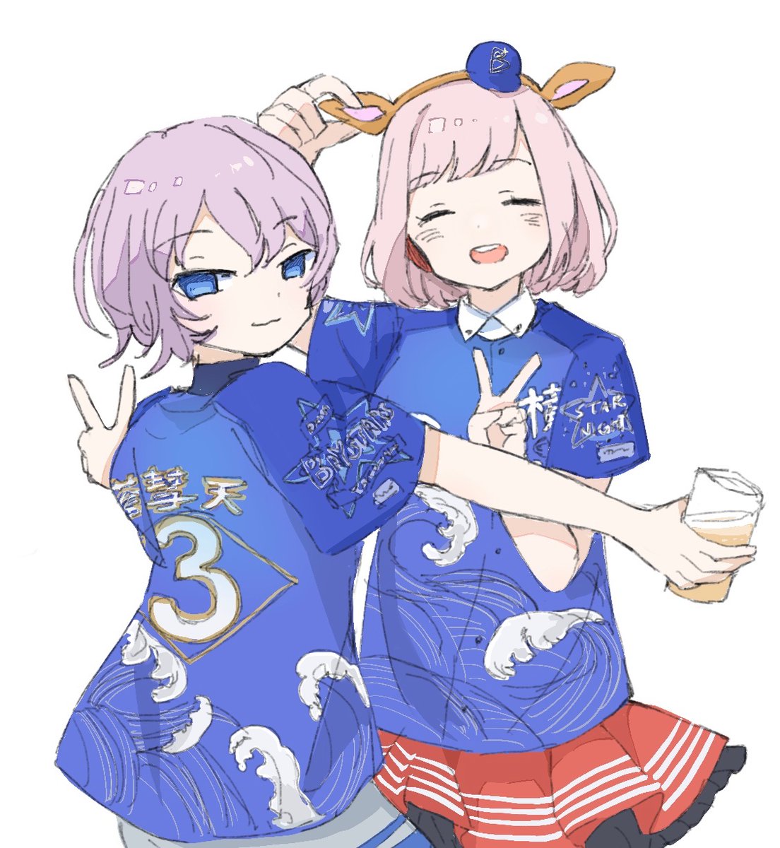 ms_ekimemo's tweet photo. スターナイトユニフォームなみちるとみそら！ https://t.co/d1v5nAIqqt