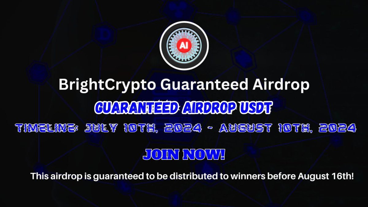 Airdrop6_com's tweet image. New #airdrop: BrightCrypto (New &amp;amp; Guaranteed USDT)
Reward: 2 USDT
News: Bitkeep, Liqudex
Distribution date: August 16th

🔗Airdrop Link: t.me/BrightCryptoGu…

1: The top 100 referrals will each get more USDT
2: Guaranteed to be distributed to the winners by August 16th
