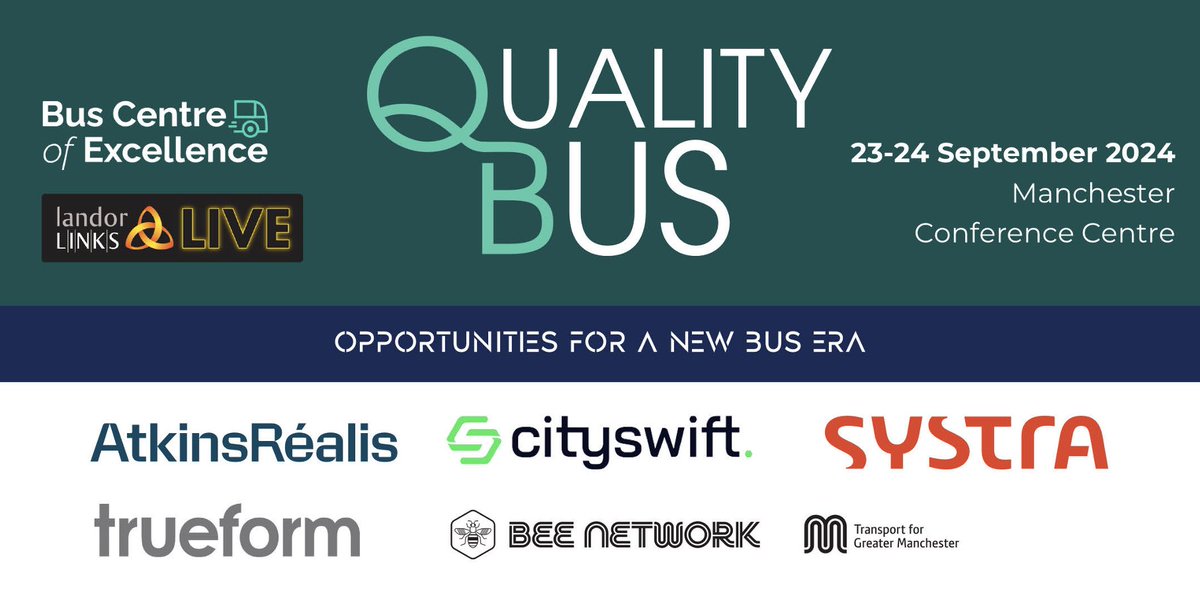 Transport Intelligence (@transportxtra) on Twitter photo ā° š£ š£ š£ Quality Bus 2024: Local authority places supported by the Bus Centre of Excellence (BCoE). Apply now! <a href="/BCofEx/">Bus Centre of Excellence</a> <a href="/landor_links/">Landor LINKS</a> <a href="/BeeNetwork/">Bee Network</a> <a href="/CitySwift/">CitySwift</a> <a href="/SYSTRA_UKIRL/">SYSTRA UK & Ireland</a> <a href="/TrueformGroup/">Trueform Manufacturing & Technologies Group</a> <a href="/atkinsrealis/">AtkinsRĆ©alis</a>
tinyurl.com/mw28dzd8 ā° š£ š£ š£ Quality Bus 2024: Local authority places supported by the Bus Centre of Excellence (BCoE). Apply now! <a href="/BCofEx/">Bus Centre of Excellence</a> <a href="/landor_links/">Landor LINKS</a> <a href="/BeeNetwork/">Bee Network</a> <a href="/CitySwift/">CitySwift</a> <a href="/SYSTRA_UKIRL/">SYSTRA UK & Ireland</a> <a href="/TrueformGroup/">Trueform Manufacturing & Technologies Group</a> <a href="/atkinsrealis/">AtkinsRĆ©alis</a>
tinyurl.com/mw28dzd8