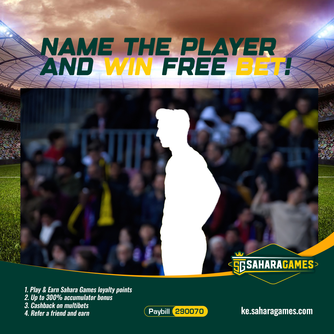 AVIATOR FREE BETS here we go! Cheza Euro2024 na Copa America hapa: ke.saharagmes.com 

• Name this player.
• Tag 3+ friends. Like &amp; repost.
• Ensure you &amp; those you`ve tagged follow this page
• The first 50 correct answers get the FREE BET
#SaharaGames