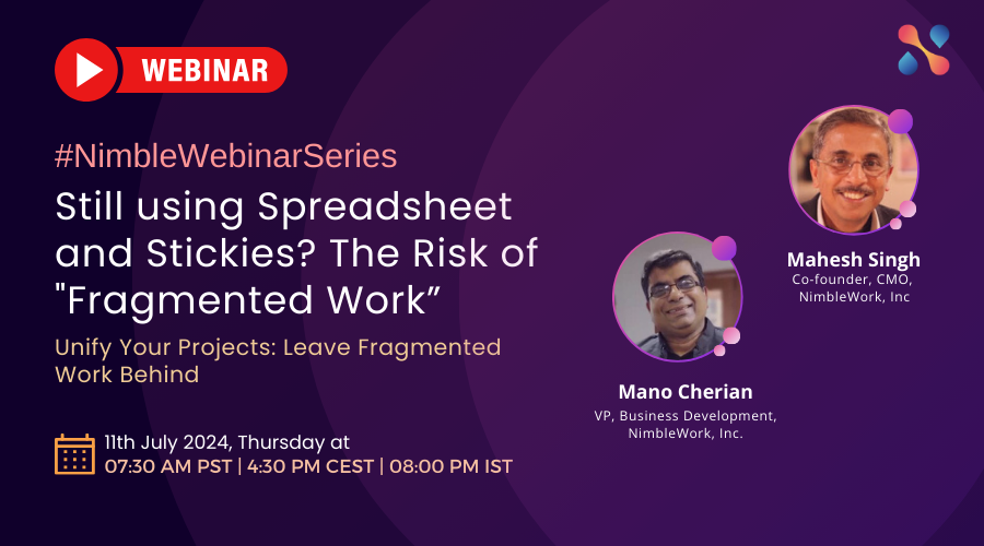 nimbleworkinc's tweet photo. Are you still using outdated tools for project planning? Discover the power of integrated work management systems in our upcoming webinar. Learn to harness your team's full potential! Register for our webinar here: https://t.co/mkUxcsSYlf

#WorkSmarter #TeamEfficiency https://t.co/qrDi1OPukm