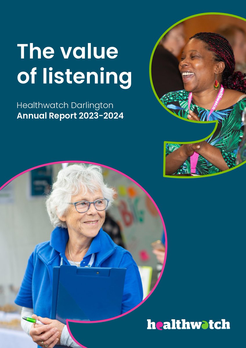 We are pleased to present to you Healthwatch Darlington's Annual Report for the year 2023-2024. This comprehensive report outlines our achievements, challenges, and the impactful work we have accomplished over the past year.

Read our full report here: ow.ly/pZLf50SyGfo