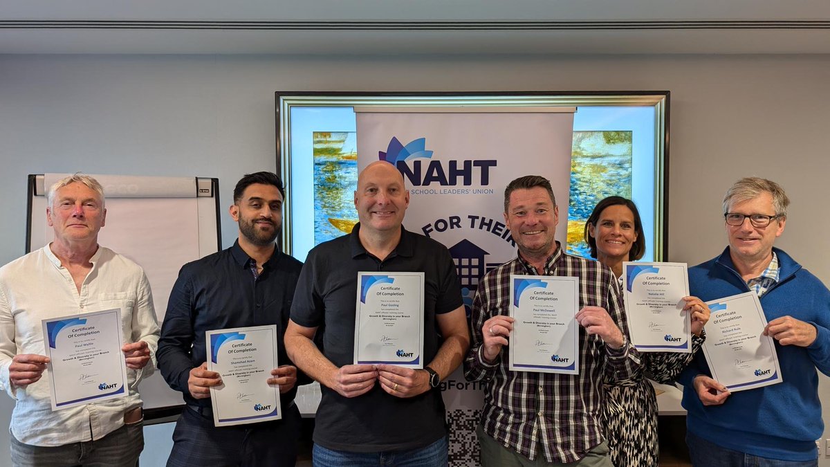 NAHTnews's tweet image. Congratulations to the NAHT officials completing &quot;Growth and Diversity in your Branch&quot; training in Birmingham yesterday!

#ForTheirFuture