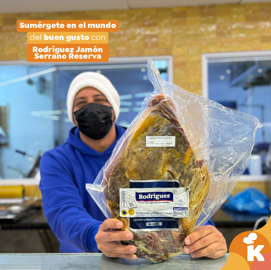 KromiMarket's tweet photo. ¡El auténtico sabor de España con Jamón Serrano Rodríguez!🤤

Con su aroma ahumado y su textura delicadamente salada, cada loncha de este jamón es un viaje sensorial que deleitará tu paladar. El Jamón Serrano Rodríguez es el compañero perfecto para tus momentos especiales.🤗 https://t.co/vhkkyjmAUg
