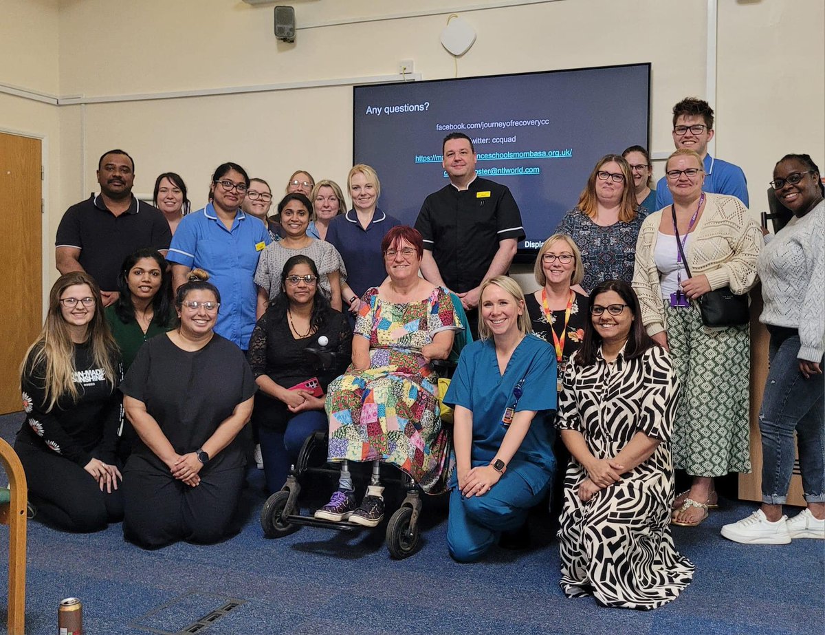 I had the pleasure of meeting Caroline a quadruple amputee today survivor of sepsis. An amazing and inspirational individual thank you for supporting Kettering General Hospital &amp; KGH Sepsis Champions #CompassionateCare