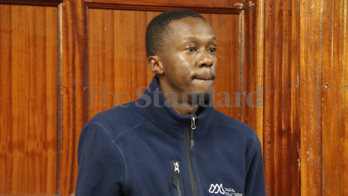 StandardKenya's tweet photo. A man who allegedly broke into Parliament and disabled CCTV cameras a day before Anti Finance Bill protesters stormed in has been charged at Milimani Law Courts.

Kelvin Mwamiri Mangare is accused of mysteriously gaining access into Parliament four times between April and July and was allegedly found with electrical switches stolen from  Parliament building worth Sh 2.6 million at the time of his arrest on Monday.