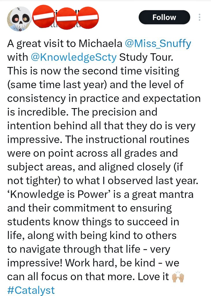 When is someone going to tell these people when Sociologists of Education say 'Knowledge is Power', it's not what they think it means?
